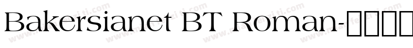 Bakersianet BT Roman字体转换